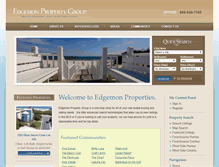 Tablet Screenshot of edgemonpropertygroup.com